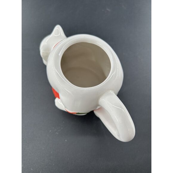 Wondershop Cat w Red Yarn Mug Earthenware 16 oz Cap 7"L x 4"W x 4 1/2" H - Picture 6 of 9